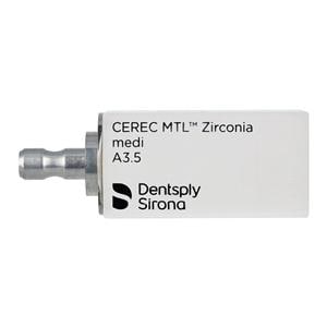 CEREC MTL Zirconia Milling Blocks Medi A3.5 For CEREC 2/Bx
