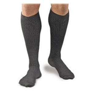 Activa Compression Dress Socks Knee High XL Men Men >12.5 Pinstripe Black