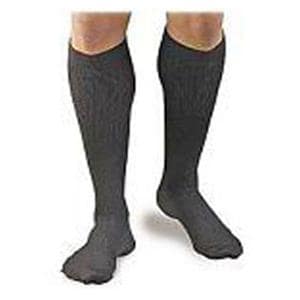 Activa Compression Dress Socks Knee High Small Men Men <7 Pinstripe Black