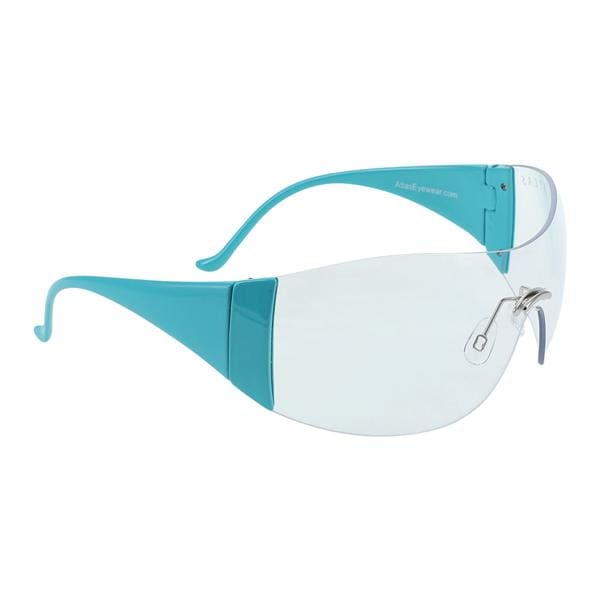 Roma Safety Eyewear Clear Lens / Turquoise Frame Ea