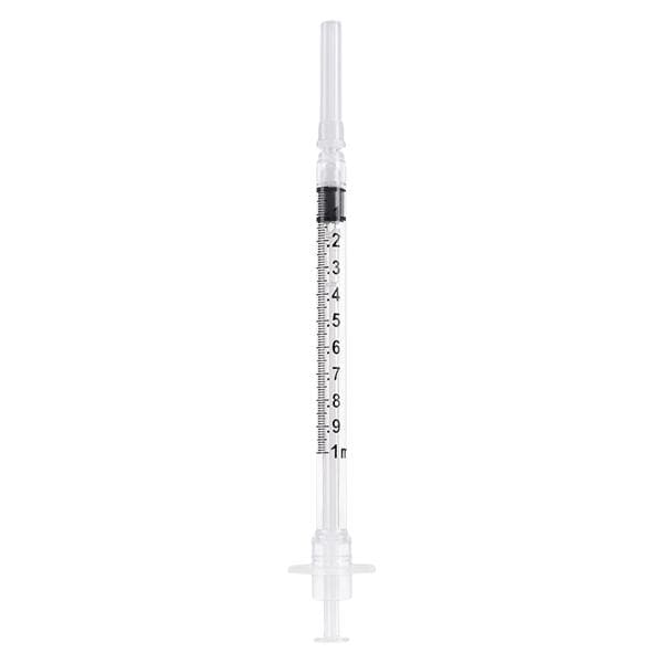 InviroSnap Syringe/Needle TB 1cc 25gx5/8" Safety Fixed Needle 100/Bx