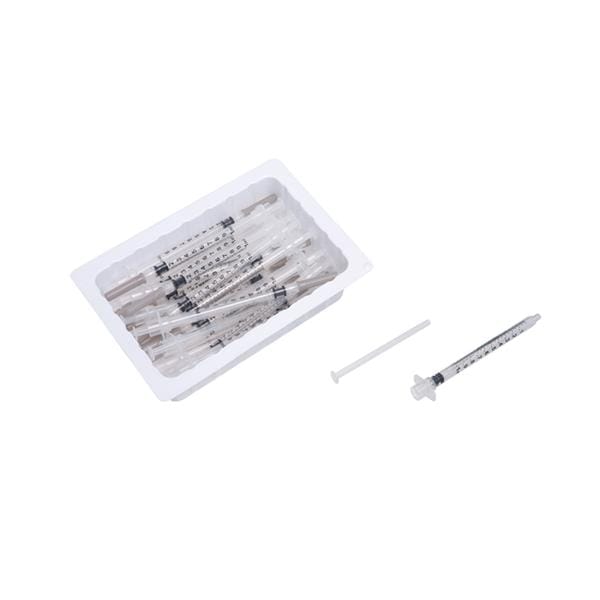 InviroSnap Allergy Syringe/Needle 27gx1/2" 1cc Gray Fixed Needle Sfty LDS 25/Bx