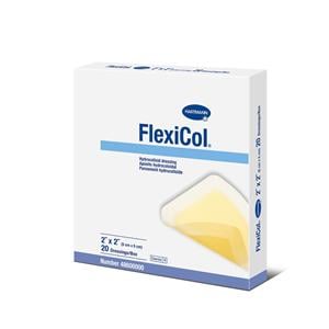 FlexiCol Hydrocolloid Wound Dressing 2x2" Sterile Square Tan Absorbent
