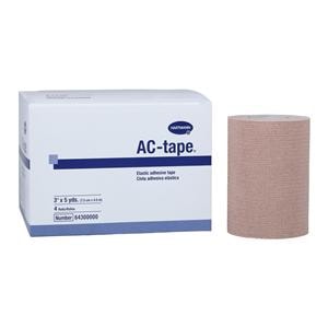 AC Athletic Tape Cotton/Elastic 3"x5yd Tan Non-Sterile 4/Bx