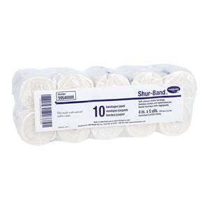 Shur-Band Stretch Bandage Elastic 4"x5yd Non-Sterile 10/Bx, 6 BX/CA