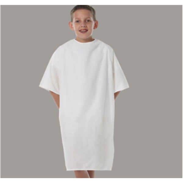Patient Gown Small Child White Ea
