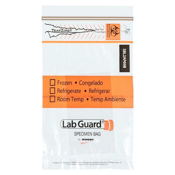 Specimen Bag Double Zip Closure With Absorb Pad 50/Pk, 20 PK/CA