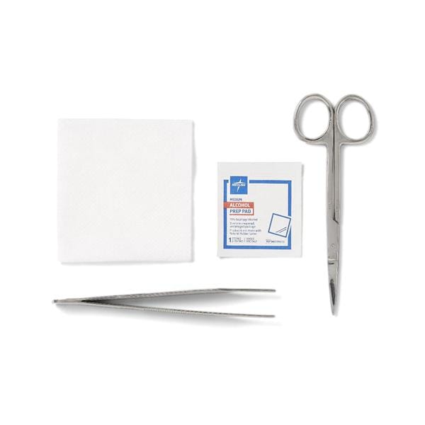 Comfort Loop Suture Removal Tray Alcohol Prep Pad/Forceps