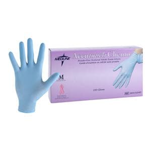 Accutouch Chemo Nitrile Exam Gloves Medium Blue Non-Sterile