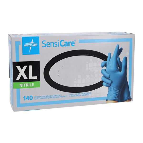 SensiCare Nitrile Exam Gloves X-Large Blue Non-Sterile