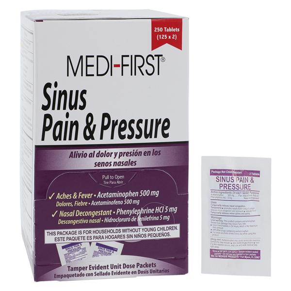 Medi-First Sinus Pressure Oral Tablets 500/5mg 125x2/Bx
