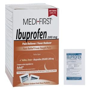 Medi-First Ibuprofen Tablets 200mg 125x2/Bx