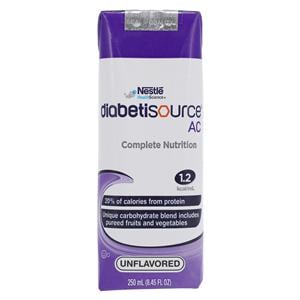 Diabetisource AC Adult TB Fd Formula Prtn/Carb/Ft Unflavored 250mL Carton 24/Ca