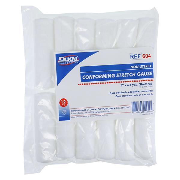 Conforming Bandage Gauze 4"x4.1yd Non-Sterile 12/Bg
