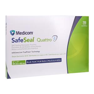 SafeSeal Quattro Sterilization Pouch 12 in x 17 in 200/Bx