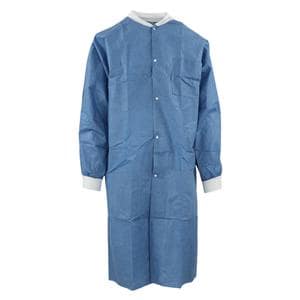 SafeWear High Performance Protective Lab Coat SMS Fabric Medium Deep Blue 12/Bg