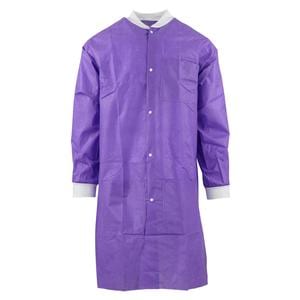 SafeWear High Performance Protective Lab Coat SMS Fabric Small Plum Purple 12/Bg