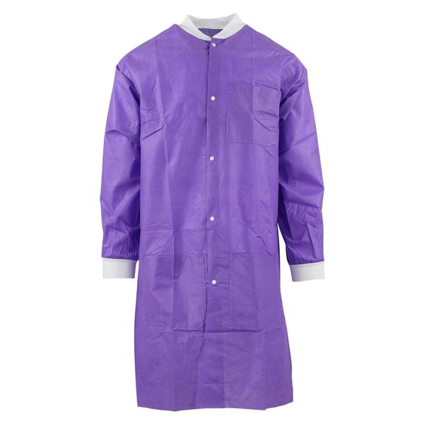 SafeWear High Performance Protective Lab Coat SMS Fabric Small Plum Purple 12/Bg