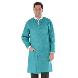 SafeWear High Performance Protective Lab Coat SMS Fabric X-Large Soft Blue 12/Bg