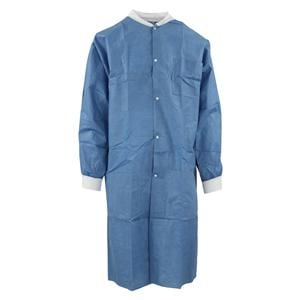 SafeWear High Performance Protective Lab Coat SMS Fbrc 3X Large Deep Blue 12/Bg