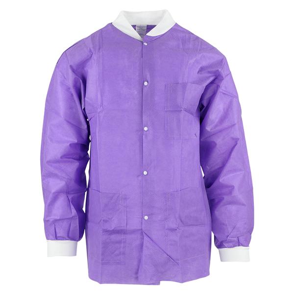 SafeWear Hipster Protective Lab Jacket SMS PP Fbrc Medium Plum Purple 12/Bg