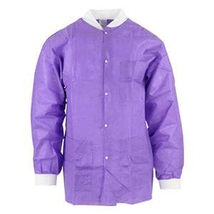 SafeWear Hipster Procedure Lab Jacket SMS PP Fbrc Large Plum Purple 12/Bg