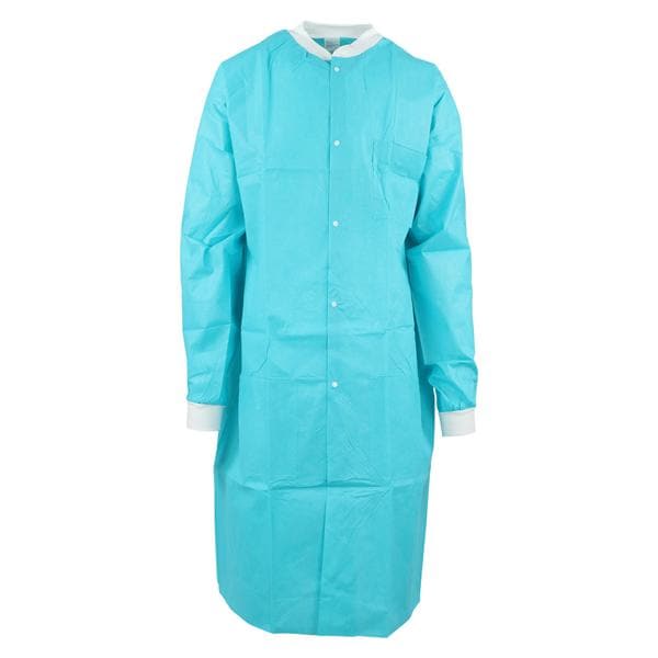 SafeWear High Performance Protective Lab Coat SMS Fbrc Small Tropical Teal 12/Bg