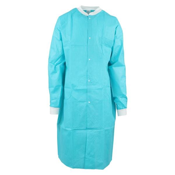 SafeWear High Performance Protective Lab Coat SMS Large Tropical Teal 12/Bg, 5 BG/CA