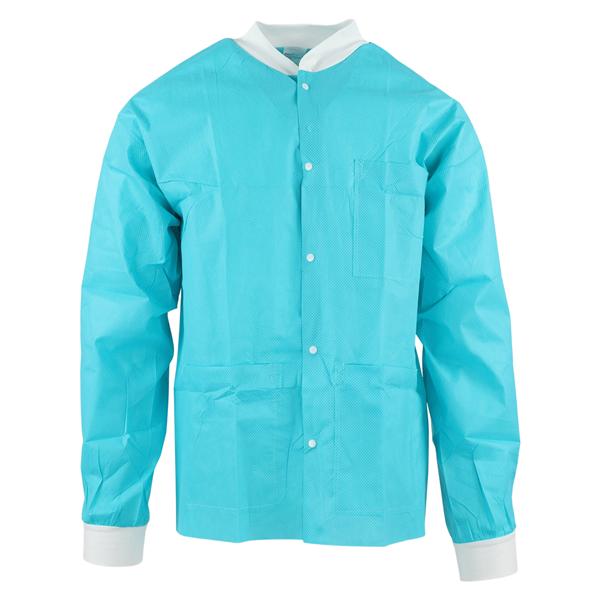 SafeWear Hipster Procedure Lab Jacket SMS PP Fbrc Small Tropical Teal 12/Bg