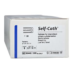 Catheter Intermittent Self-Cath 8Fr Straight Tip Silicone 1" 30/Bx