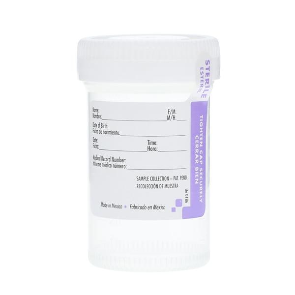 Samco Bio-Tite Specimen Container 90mL Silicone Sterile 400/Ca