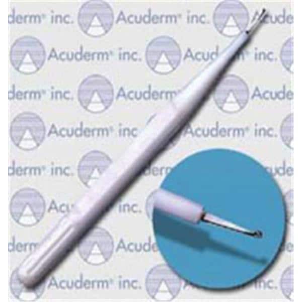 Dermal Curette 1mm Stainless Steel Sterile Disposable 25/BX