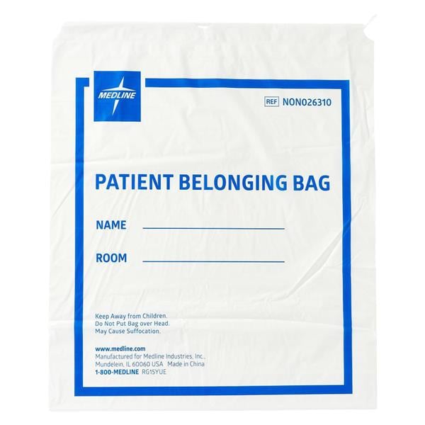 Personal Belongings Bag White 18x20