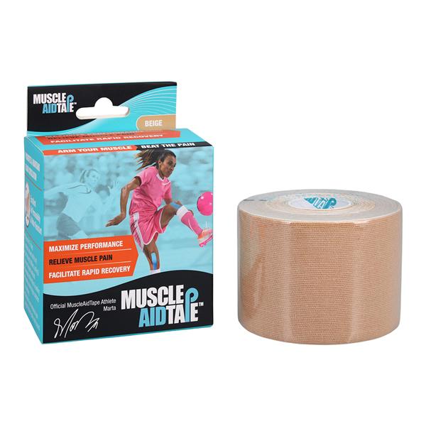 Kinesiology Tape Elastic 2"x16.4 Beige 1/Rl, 6 RL/CA