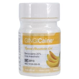Gingicaine Topical Anesthetic Gel Banana 1oz/Jr, 6 JR/CA