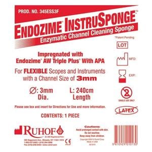 Sponge Enzymatic Endozime Instrusponge 3 mm 100/Ca