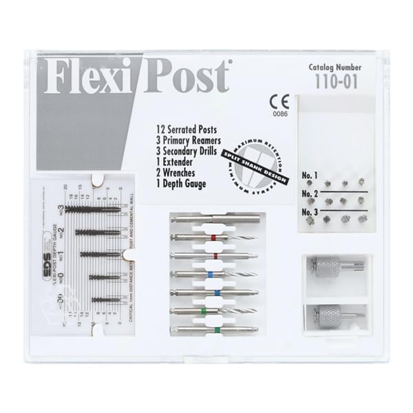 Flexi-Post Posts Stainless Steel Assorted Kit 1-2-3 Assorted Parallel Sided Ea