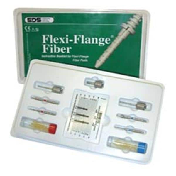 Flexi-Flange Fiber Posts Introductory Kit Size 1-2 Tooth Colored Headed Ea