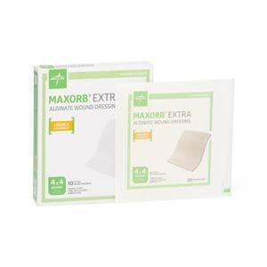 Maxorb Extra Alginate Dressing 4x4" Sterile CMC Highly Absorbent LF