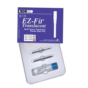 EZ-Fit Translucent Passive Fiber Posts Complete Kit 2 Ea