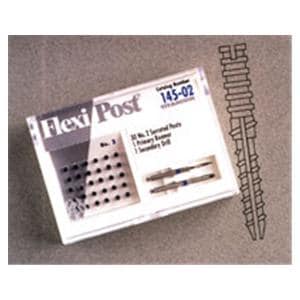 Flexi-Post Posts Stainless Steel Economy Refill Size 2 Blue Parallel Sided 30/Pk