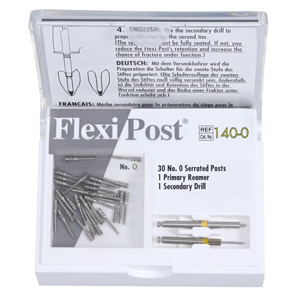 Flexi-Post Posts Stainless Steel Economy Refill Sz 0 Yellow Parallel Sided 30/Pk