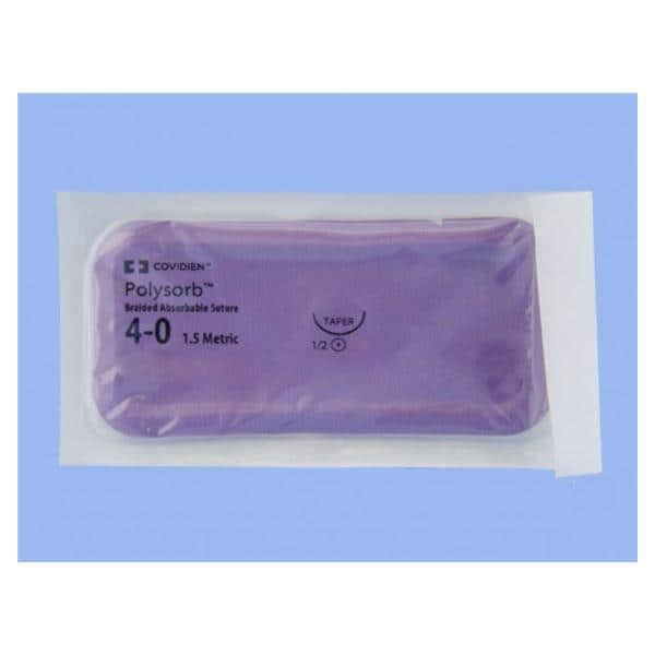 Polysorb Suture 4-0 30" Polyester Braid V-20 Violet 36/Ca