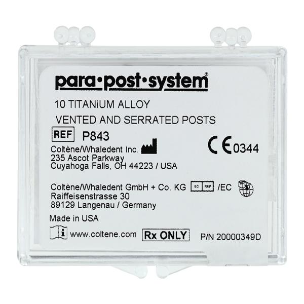 ParaPost Posts Titanium Refill 3 0.9 mm 0.036 in Brown P84-3 10/Vl