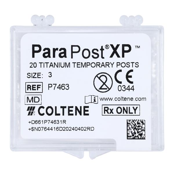 ParaPost XP Temporary Posts Titanium 3 P746-3 0.036 in Brown 20/Pk
