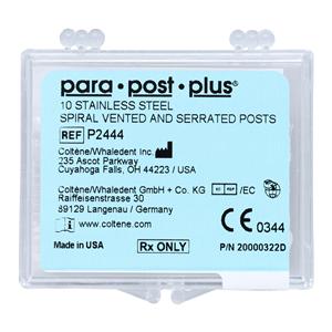 ParaPost Plus Posts Stainless Steel Refill 4 0.04 in Yellow P244-4 10/Vl