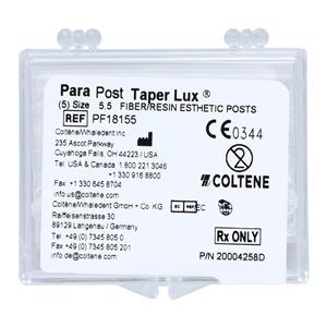 ParaPost TaperLux Fiber Posts Refill Size 5.5 1.4 mm Purple Headed Tapered 5/Pk