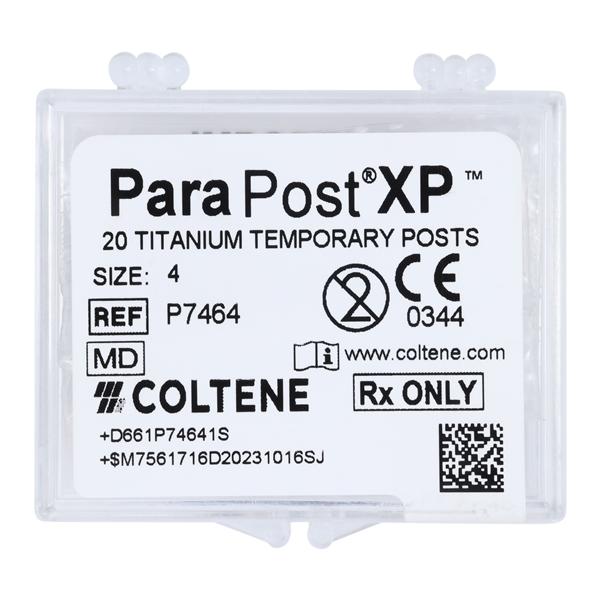 ParaPost XP Temporary Posts Titanium 4 P746-4 0.04 in Yellow 20/Pk