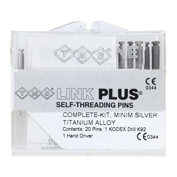 TMS Link Plus Pins Titanium Complete Kit Minim L-821 Silver 0.021 in L821Ea