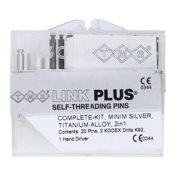 TMS Link Plus Pins Titanium Double Kit Minim L-841 Silver 0.021 in Ea